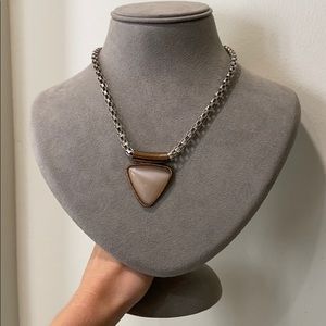 Triangle Two-Tone Necklace